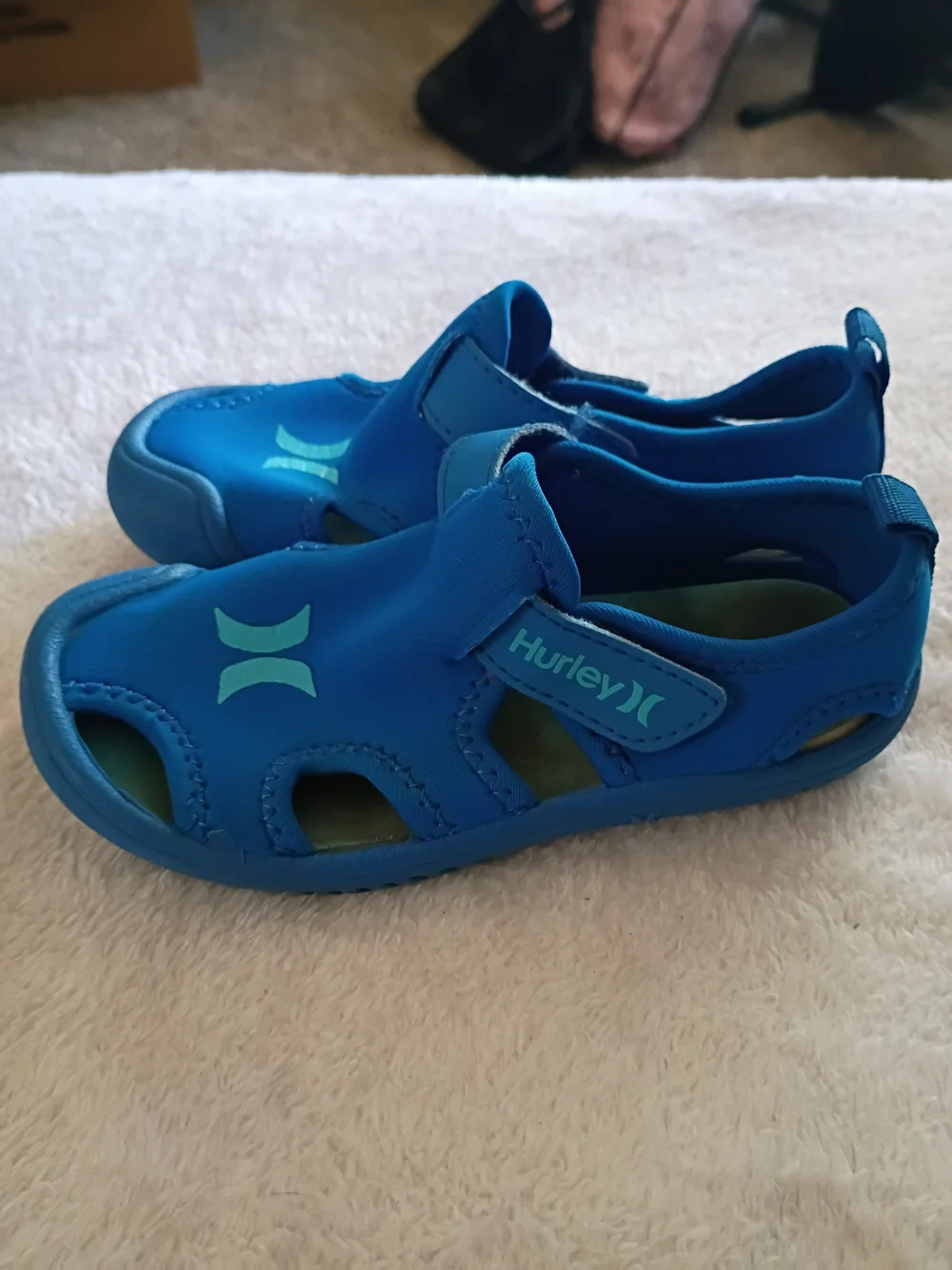Hurley Kids Blue Teal Logo Water Shoes